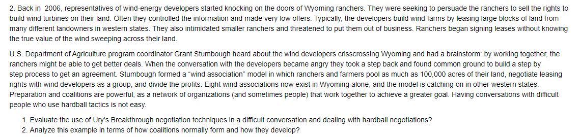 2. Back in 2006, representatives of wind-energy