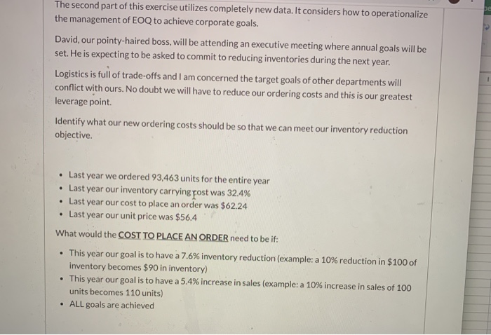 The second part of this exercise utilizes