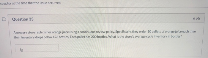 structor at the time that the issue occurred.