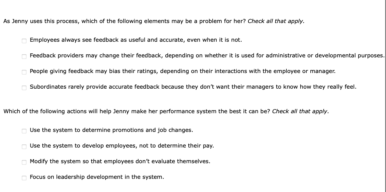 As Jenny uses this process, which of the