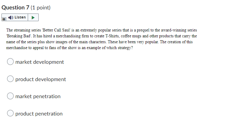 The streaming series 'Better Call Saul' is an