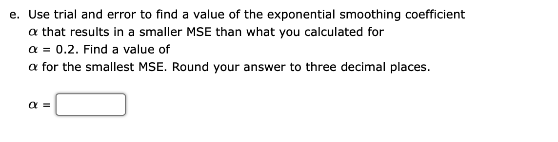 Can anyone explain how to calculate Question-e