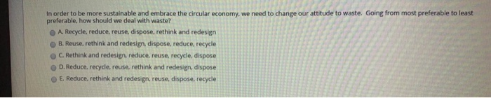 multiple choice questions In order to be more