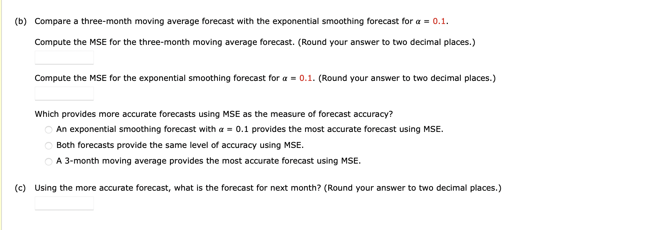 What type of pattern exists in the data? The