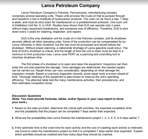 Please answer number 3 below. thanks Lance