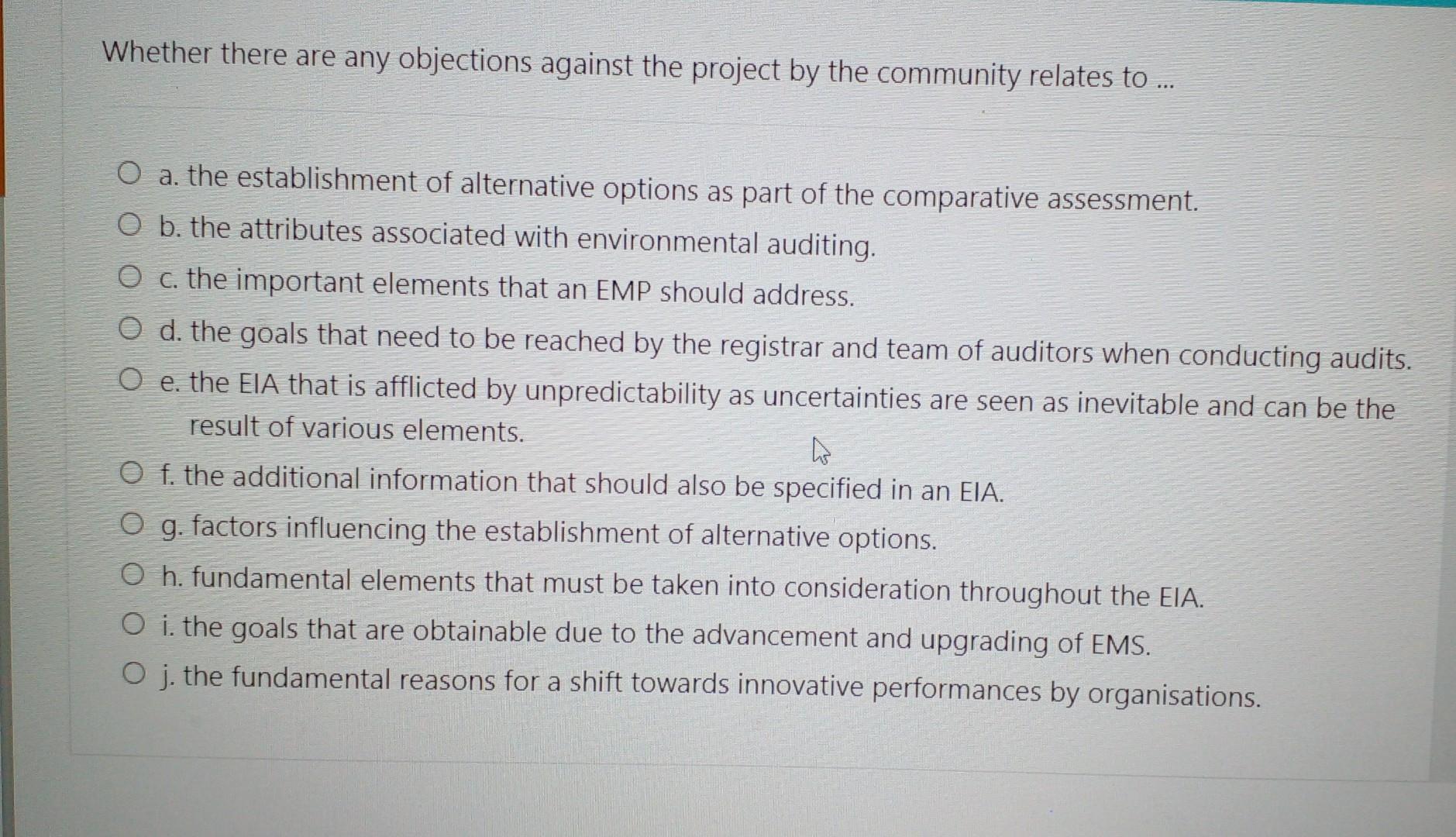 Whether there are any objections against the