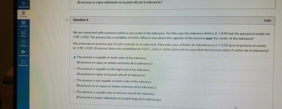 (El proceso es capaz solamente en la parte alta