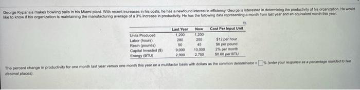please round two decimal places for answer George