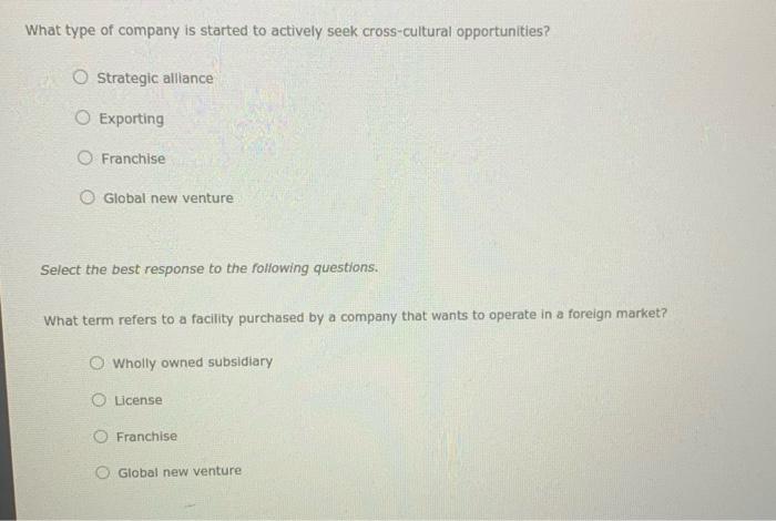 What type of company is started to actively seek