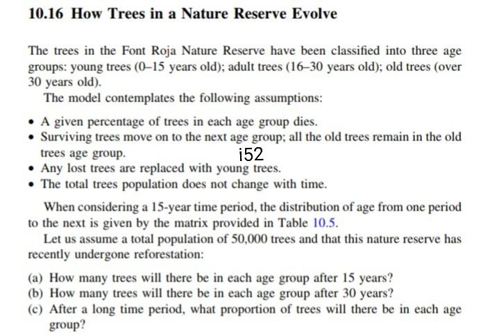 10.16 How Trees in a Nature Reserve Evolve The