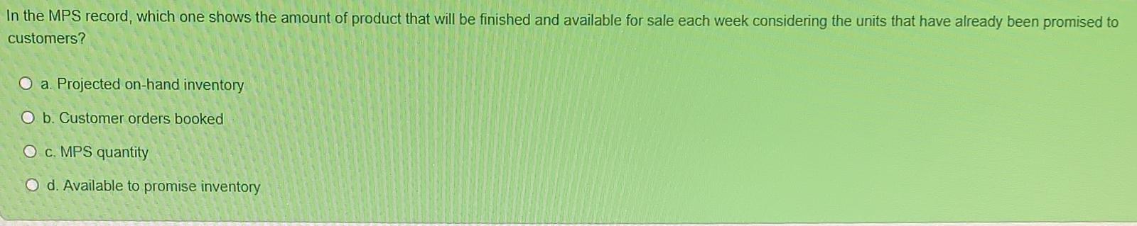 In the MPS record, which one shows the amount of