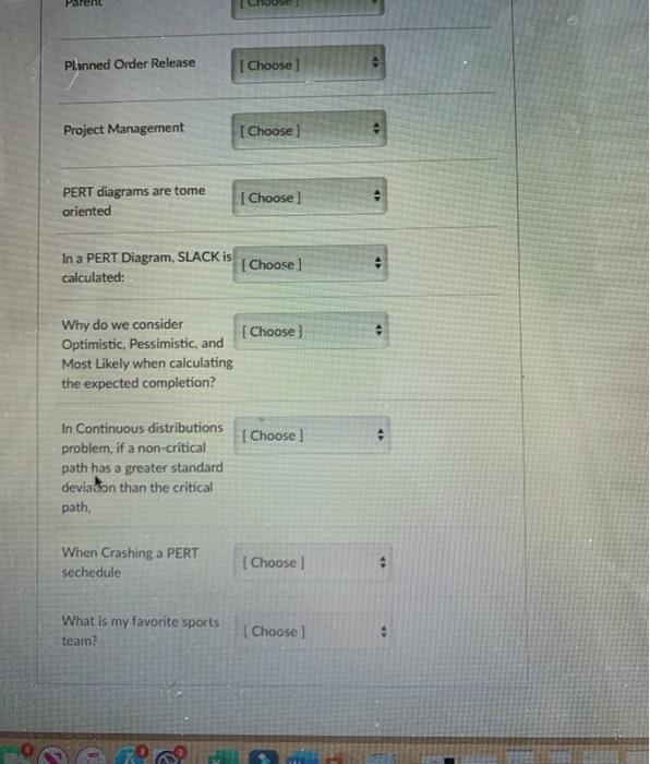 Activities Crash Cost Critical Path [Choose Time
