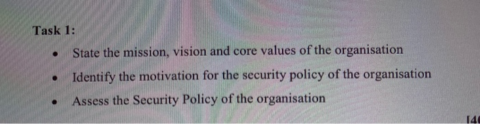 Using an identified organisation of your choice,