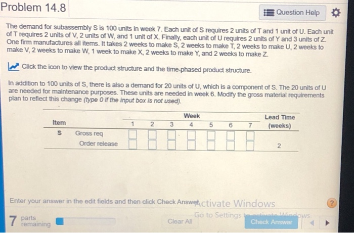 Please show how to solve this for part S-Z using