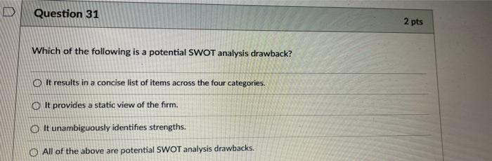 D Question 6 2 pts The challenge in defining an