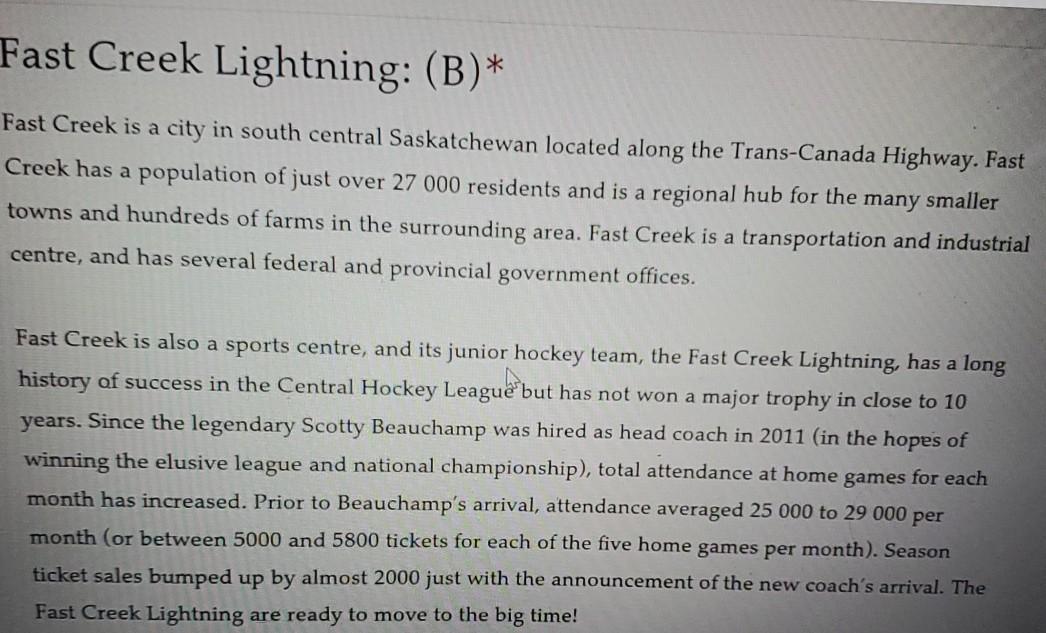 Discussion Questions 1. Develop a forecasting