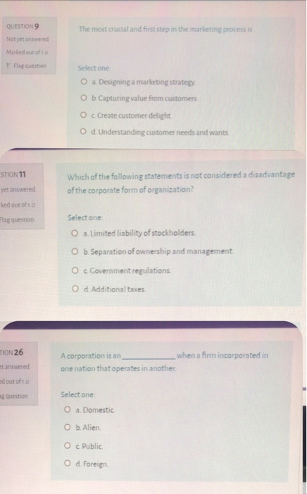 QUESTIONS Not yet answered The most crucial and