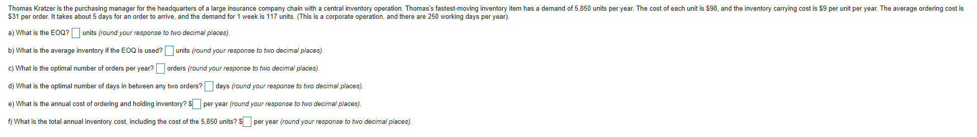 Thomas Kratzer is the purchasing manager for the