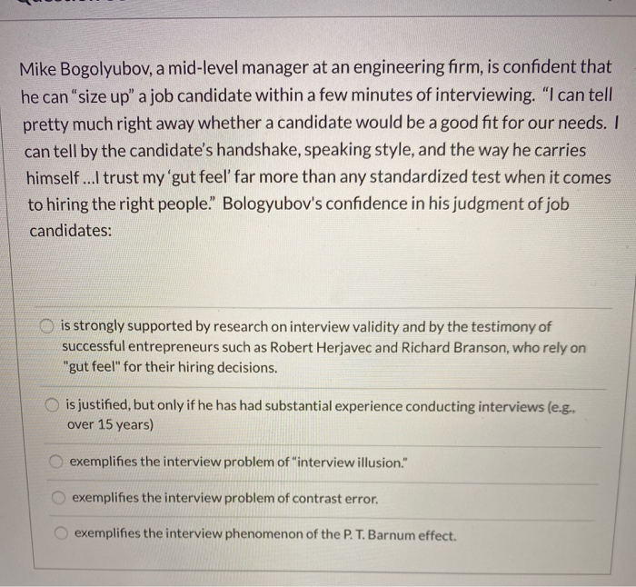 Mike Bogolyubov, a mid-level manager at an