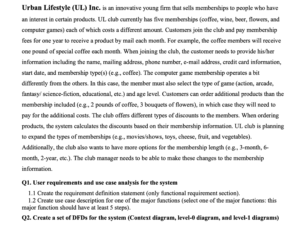 Urban Lifestyle (UL) Inc. is an innovative young