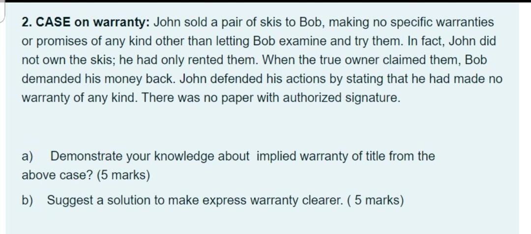 I want a different answer from the one on the