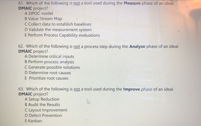 61. Which of the following is not a tool used