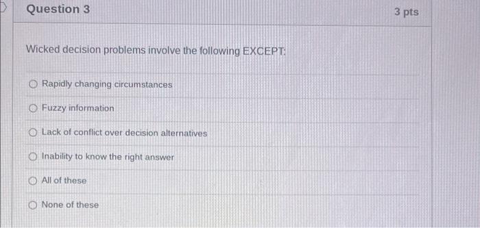 Question 2 3 pts The classical model of