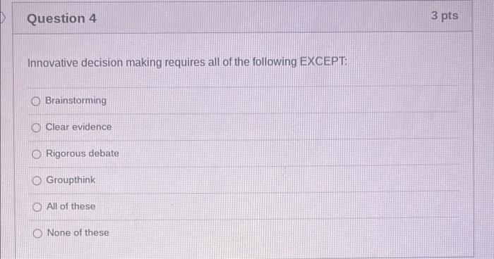Question 2 3 pts The classical model of