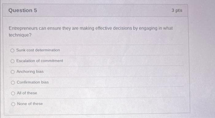 Question 2 3 pts The classical model of