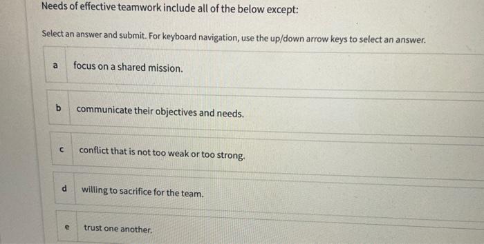 All of the following are important perspectives