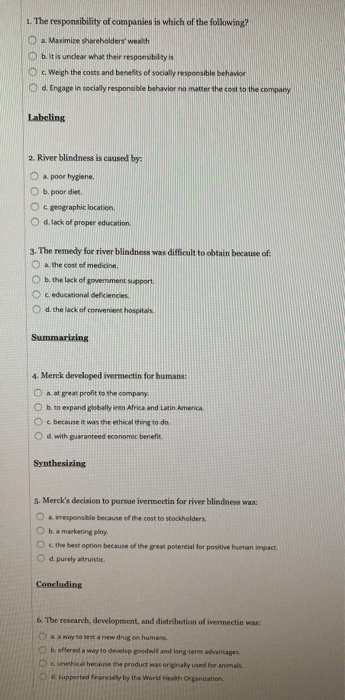 Merck and River Blindnessi River blindness is a