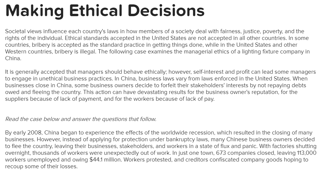 Making Ethical Decisions Societal views influence