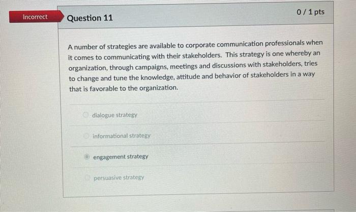 0 / 1 pts Incorrect Question 5 From the