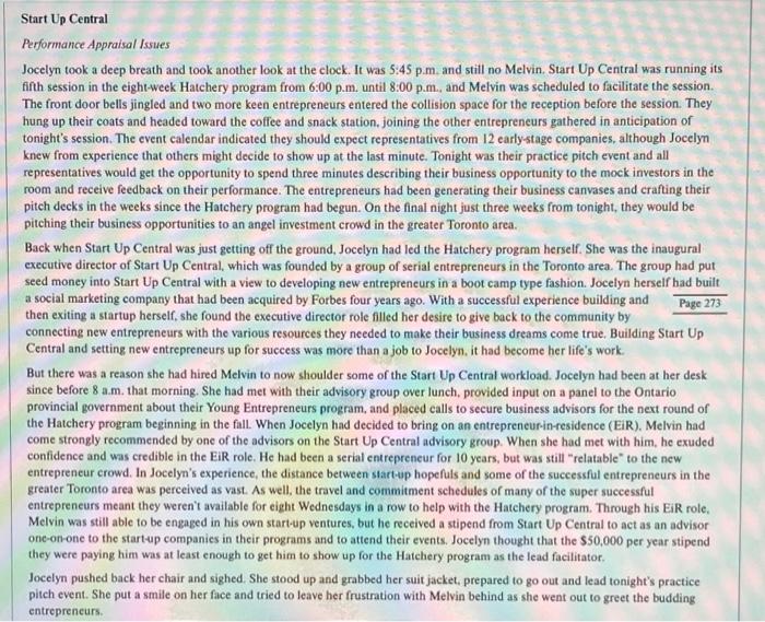 write down the purpose and central idea of this