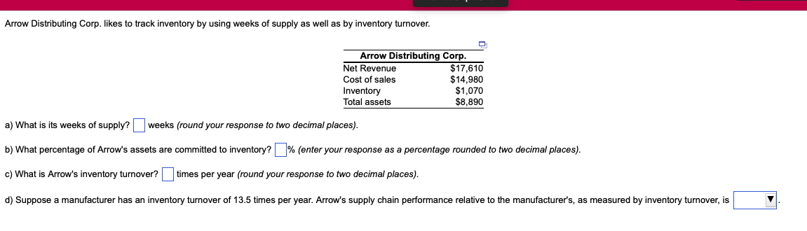 Arrow Distributing Corp. likes to track inventory