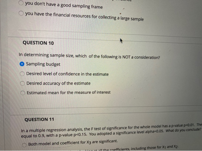 you don't have a good sampling frame you have the