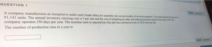 A company manufnctures an inexpensive wodoc