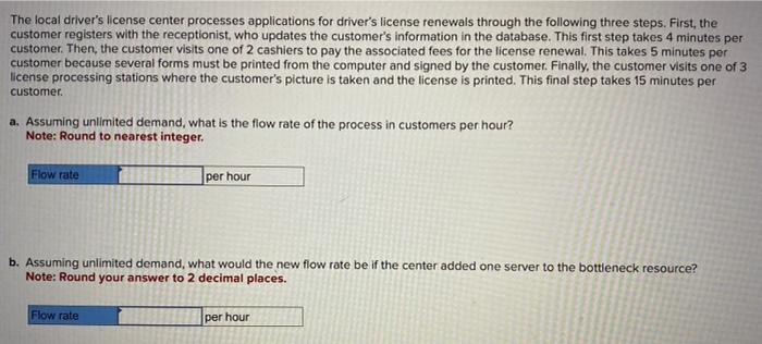 The local driver's license center processes