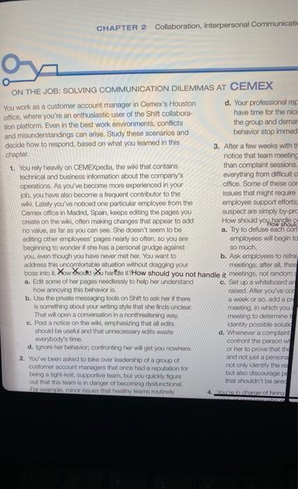 CHAPTER 2 Collaboration, Interpersonal