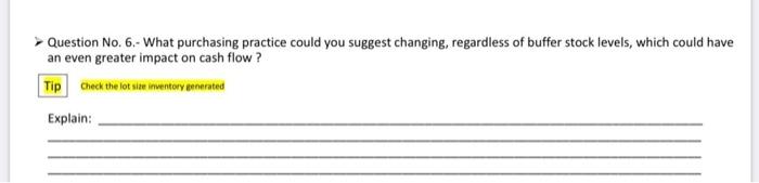 Question No.6.- What purchasing practice could