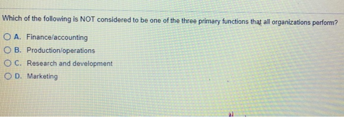 Which of the following is NOT considered to be