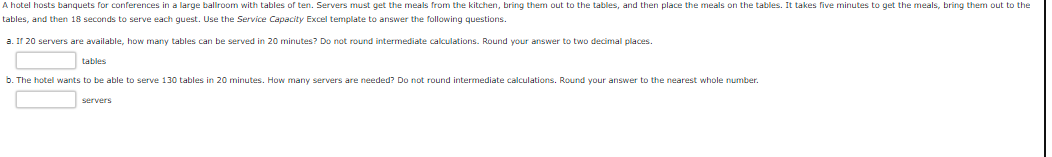 A hotel hosts banquets for conferences in a large