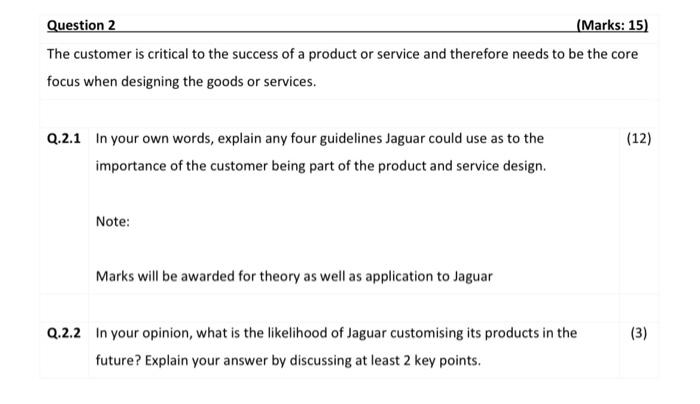 The customer is critical to the success of a