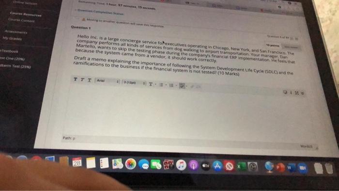 Question ebook ne (20 Hello Inc. is a large