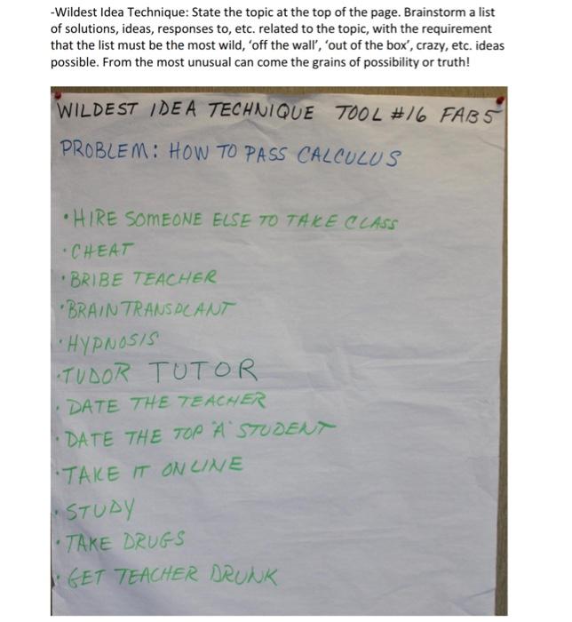 Read the example and instructions provided in the