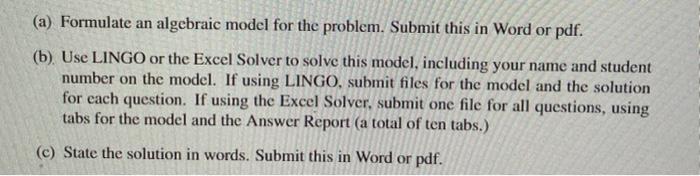 please use excel to solve this problem:) (a)