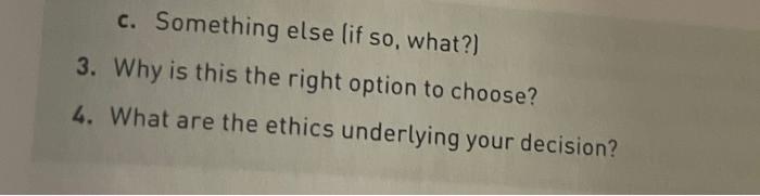 Do include explanation of why you would take the