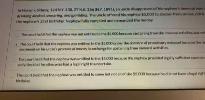 Inmurstehen. 124NY 57.22 NE 256 in 1891). an