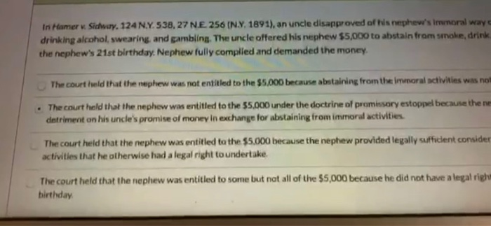 Inmurstehen. 124NY 57.22 NE 256 in 1891). an