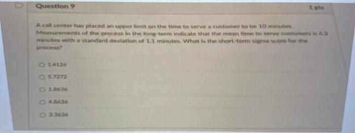 Question A call center has placed an uppert on